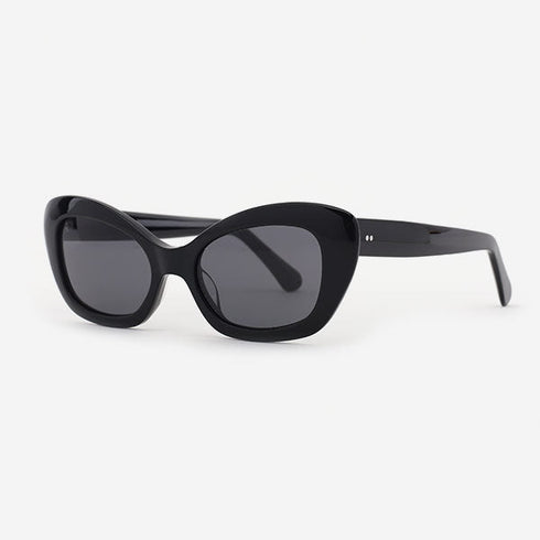 Squaure slightly cat eyed Acetate Women's Sunglasses 21A8087